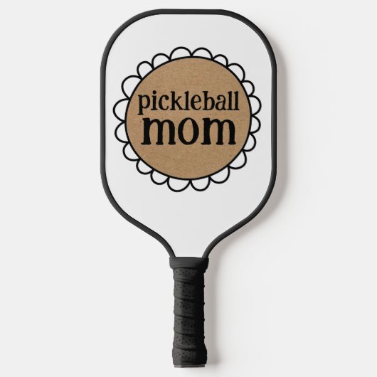 Aangepaste PICKLEBALL MOM Schulp Rand Paddle (Voorkant)
