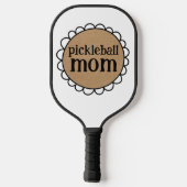 Aangepaste PICKLEBALL MOM Schulp Rand Paddle (Achterkant)