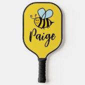 Aangepaste pickleball-paddle met leuk honingbijlog pickleball paddle (Achterkant)