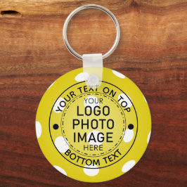 Aangepaste Pickleball Photo Logo Sleutelhanger
