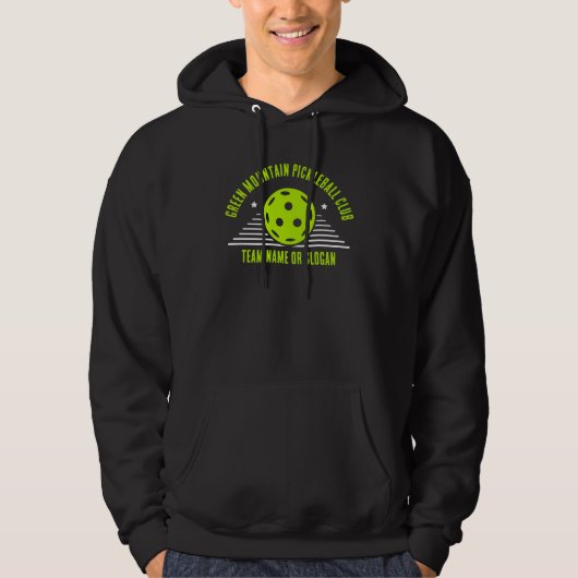 Aangepaste Pickleball Team Naam Club League Hoodie (Voorkant)