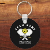 Aangepaste Pickleball Team Sleutelhanger – Club Na (Voorkant)