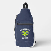 Aangepaste pickleball teamnaam sling bag (Voorkant)