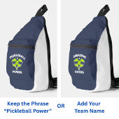 Aangepaste pickleball teamnaam sling bag