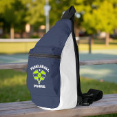 Aangepaste pickleball teamnaam sling bag