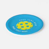 Aangepaste pickleball Tennis Birthday borden Papieren Bordje (Gekanteld)