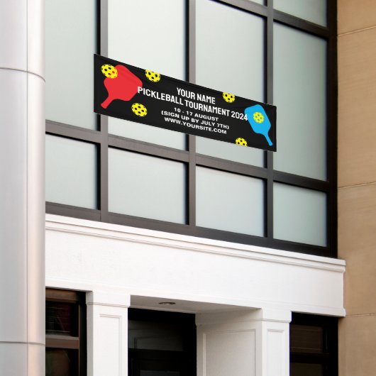 Aangepaste pickleball-toernooi outdoor bannerbord spandoek (Buitenkant Gebouw)