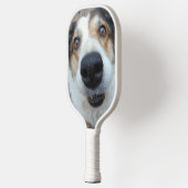 AANGEPASTE PICKLEBALLPADDLE MET TWEE FOTO'S VAN HU PICKLEBALL PADDLE (Links)