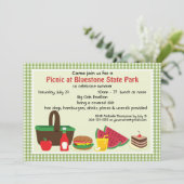 Aangepaste picknick in het Park Kaart (Staand voorkant)