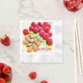 Aangepaste picknick snack frambozen amandelen Wate Servetten (Insitu)