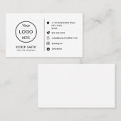 Aangepaste pictogrammen Social Media Visitekaartje (Voorkant / Achterkant)