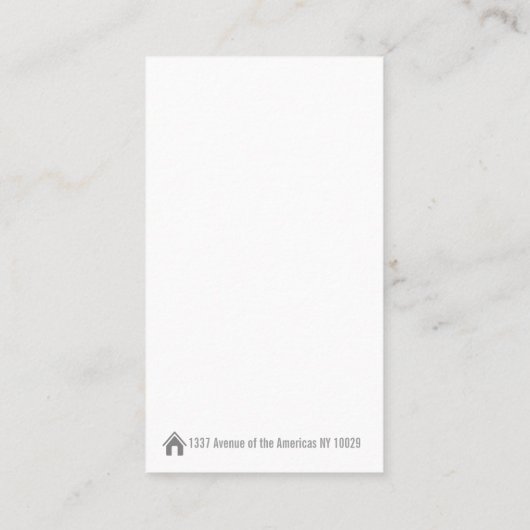 Aangepaste pictogrammen voor sociale media visitekaartje (Achterkant)