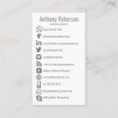 Aangepaste pictogrammen voor sociale media visitekaartje (Voorkant)