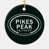 Aangepaste pieken Peak Colorado Rocky Mountain Keramisch Ornament (Voorkant)