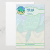 Aangepaste piekkantoorbenodigdheden aanzetten briefpapier (Voorkant / Achterkant)