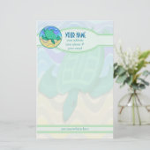 Aangepaste piekkantoorbenodigdheden aanzetten briefpapier (Staand voorkant)