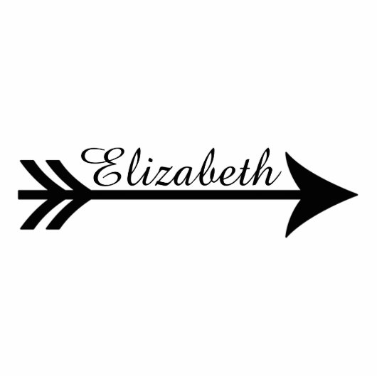 Aangepaste pijl fotobeeldje magneet (Voorkant)