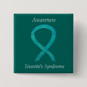 Aangepaste pin Tourette's Syndrome Awareness Vierkante Button 5,1 Cm (Voorkant)