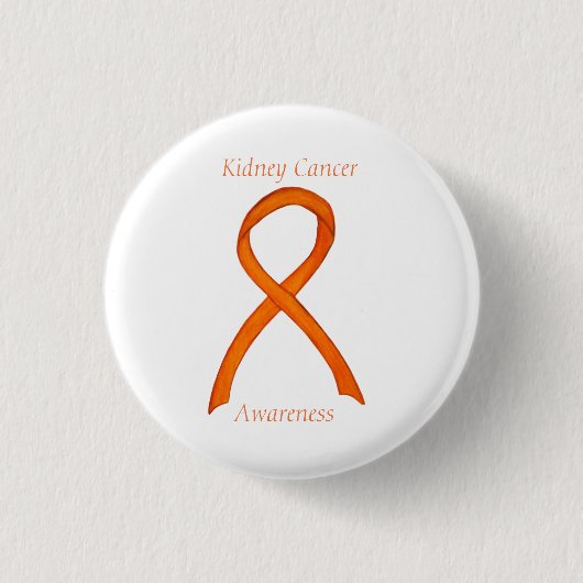 Aangepaste pincode voor nierkanker ronde button 3,2 cm (Voorkant)