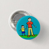 Aangepaste pincode voor vaders en zanggezinnen But Ronde Button 3,2 Cm (Voorkant /achterkant)
