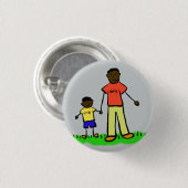 Aangepaste pincode voor vaders en zanggezinnen But Ronde Button 3,2 Cm (Voorkant /achterkant)