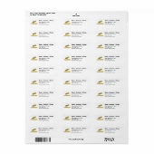 Aangepaste pinda etiket (Full Sheet)
