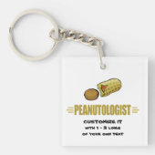 Aangepaste pinda sleutelhanger (voorkant)