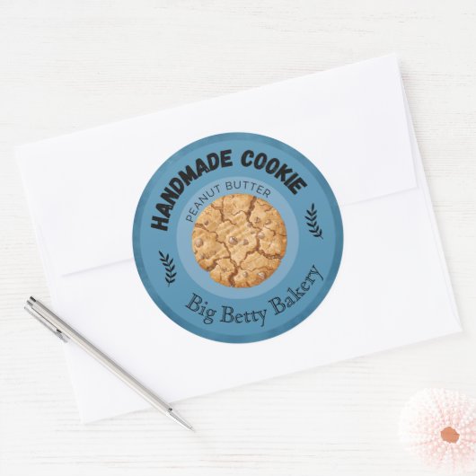 Aangepaste Pindakaas Cookie Labels (Envelop)