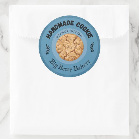 Aangepaste Pindakaas Cookie Labels (Tas)