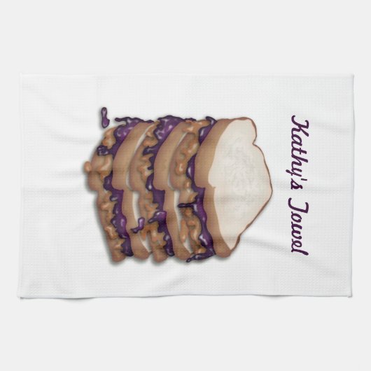 Aangepaste pindaknoter en gelei theedoek (Horizontaal)