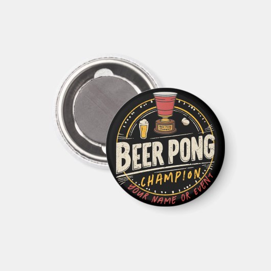 Aangepaste Ping Pong Beer League Magneet (Voorkant / Achterkant)