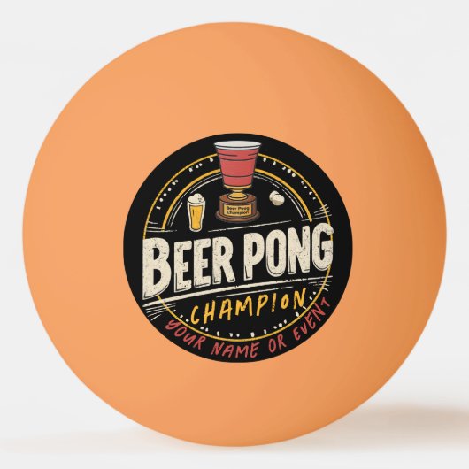 Aangepaste Ping Pong Beer League Pingpongbal (Achterkant)