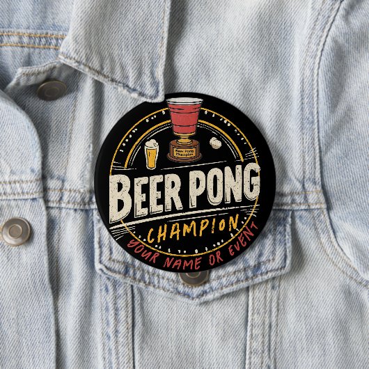 Aangepaste Ping Pong Beer League Ronde Button 4,0 Cm (In situ)