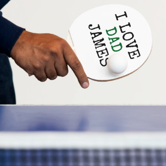 Aangepaste Ping Pong Paddle met naam Vader's Tafeltennisbatje