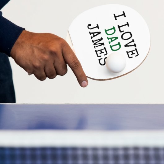 Aangepaste Ping Pong Paddle met naam Vader's Tafeltennisbatje (Insitu)