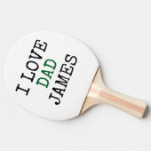 Aangepaste Ping Pong Paddle met naam Vader's Tafeltennisbatje (Zijkant)