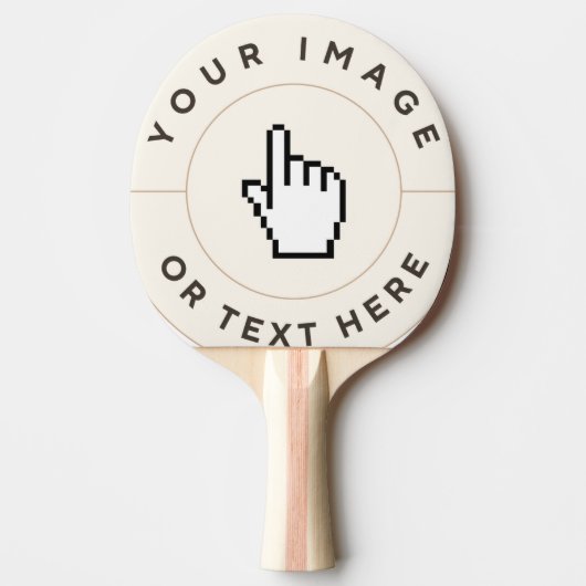 Aangepaste Ping Pong Paddle Rood Tafeltennisbatje (Voorkant)