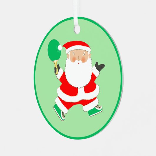 Aangepaste pingpong Collectible Metalen Ornament (Voorkant links)