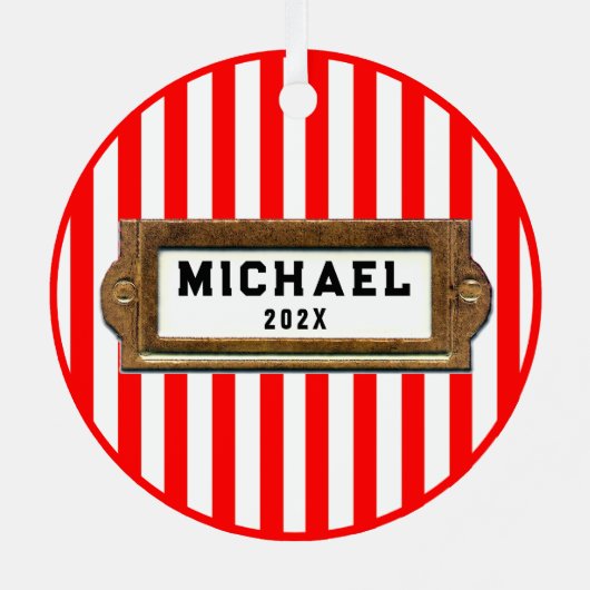 Aangepaste pingpong Collectible Metalen Ornament (Achterkant)