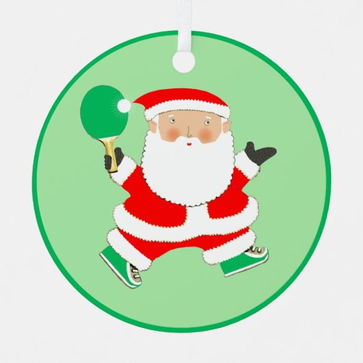 Aangepaste pingpong Collectible Metalen Ornament (Voorkant)