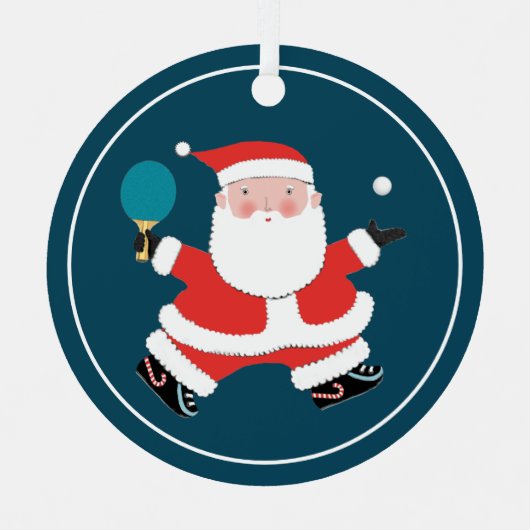 Aangepaste pingpong Collectible Metalen Ornament (Voorkant)