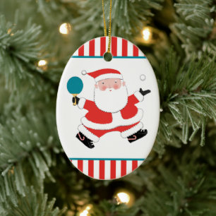 Aangepaste pingpong keramisch ornament