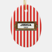 Aangepaste pingpong keramisch ornament (Achterkant)