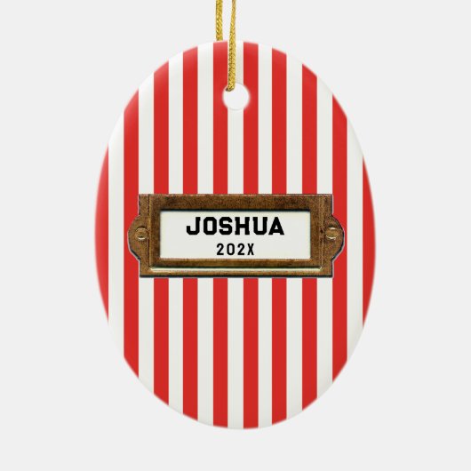 Aangepaste pingpong keramisch ornament (Achterkant)