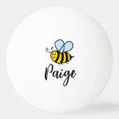Aangepaste pingpongballen met een leuk honingbijlo (Voorkant)