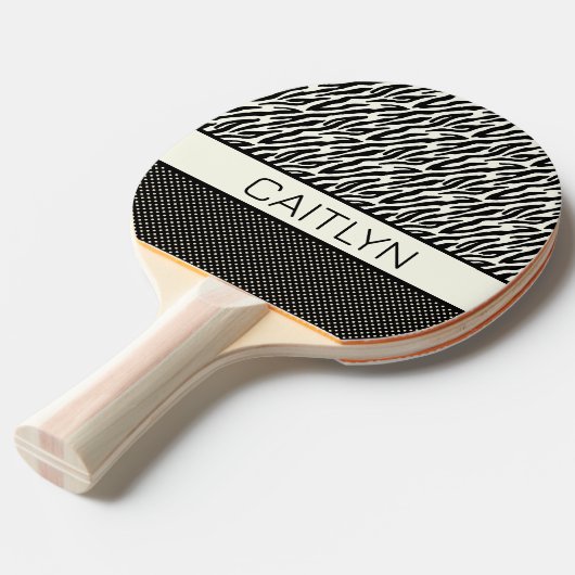 Aangepaste pingpongpeddel tafeltennisbatje (Voorkant Gekanteld)
