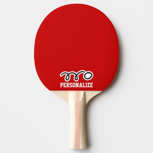 Aangepaste pingpongpeddel voor tafeltennis tafeltennisbatje (Voorkant)