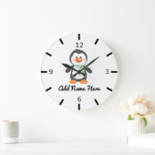 Aangepaste pinguïn grote klok (Huis)