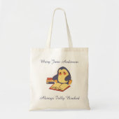 Aangepaste pinguïn leesboodschappentas • Volledig  Tote Bag (Voorkant)