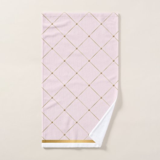 AANGEPASTE PINK GOLD ELEGANT BATHROOM TOWEL SET BAD HANDDOEK (Handdoek)